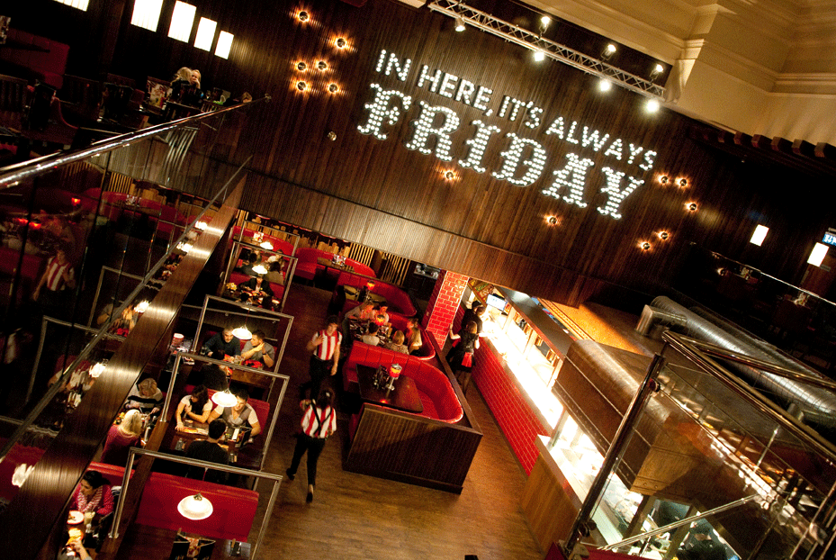 TGI Fridays Manchester.