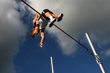 A pole vaulter.